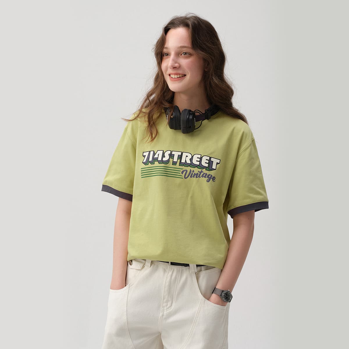 714STREET Logo Print T-Shirt