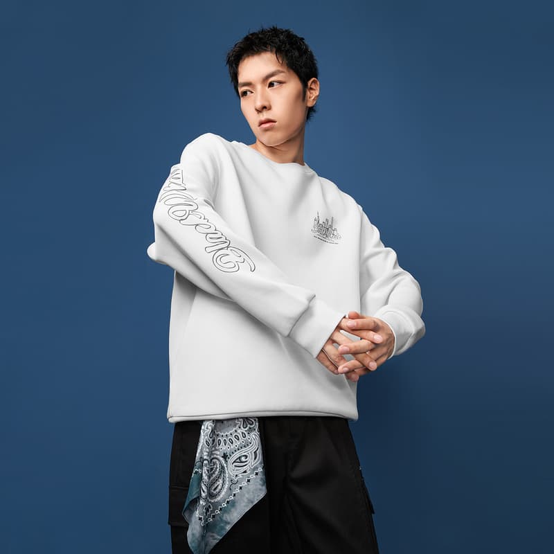 HLA JEANS Letter Print Sweatshirt
