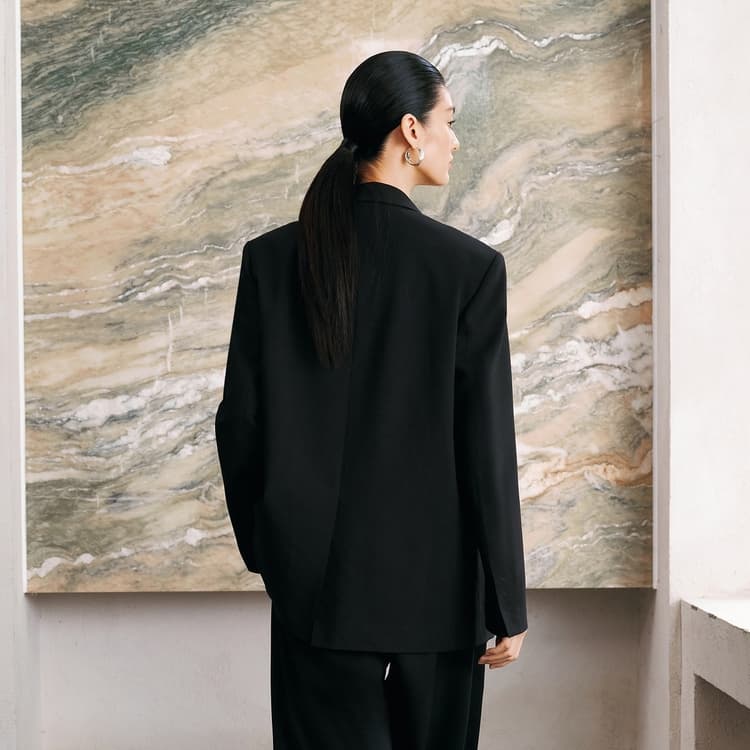 Peacebird Classic Wool Blend Blazer