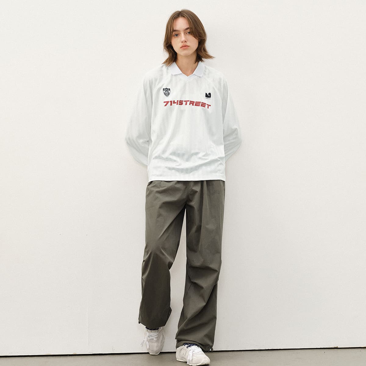 714STREET Vintage Pearl Stripe Polo Tee