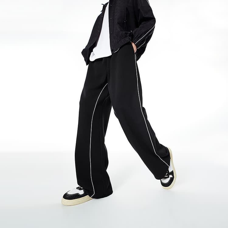 PEACEBIRD Wide Leg Sweatpants