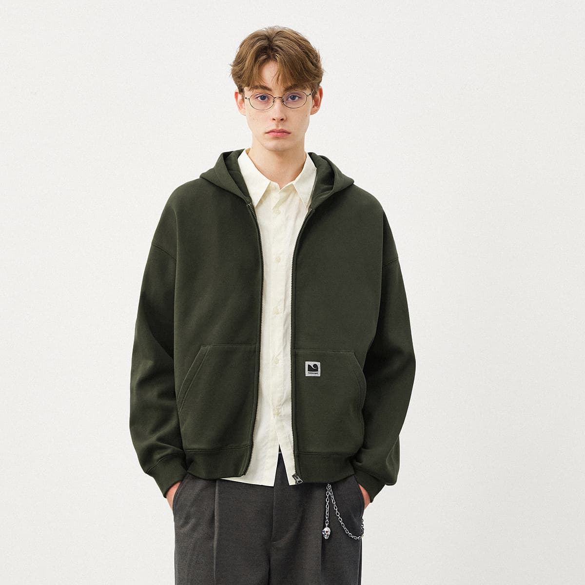 714STREET Basic Hoodie Fleece