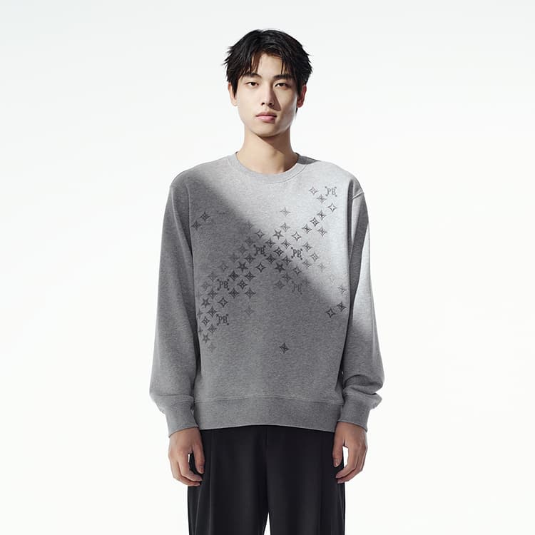 PEACEBIRD MEN Star Print Sweatshirt