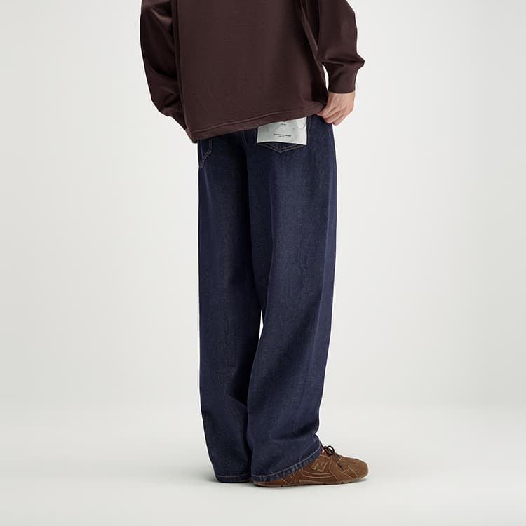 PEACEBIRD MEN Vintage Washed Denim Jeans