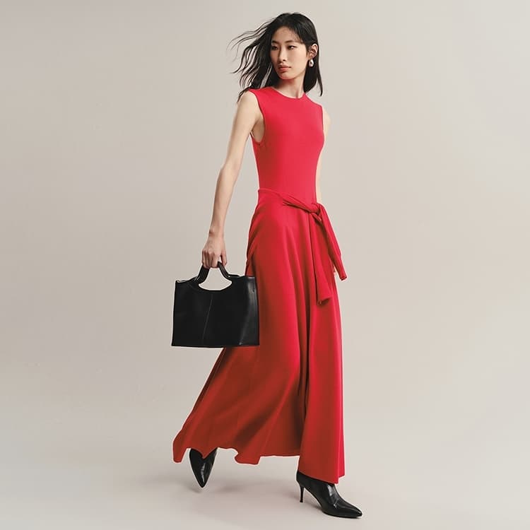 Peacebird Sleeveless Wool Knit Dress