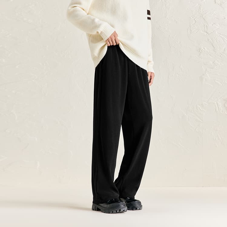 PEACEBIRD MEN Chenille Knit Sweatpants