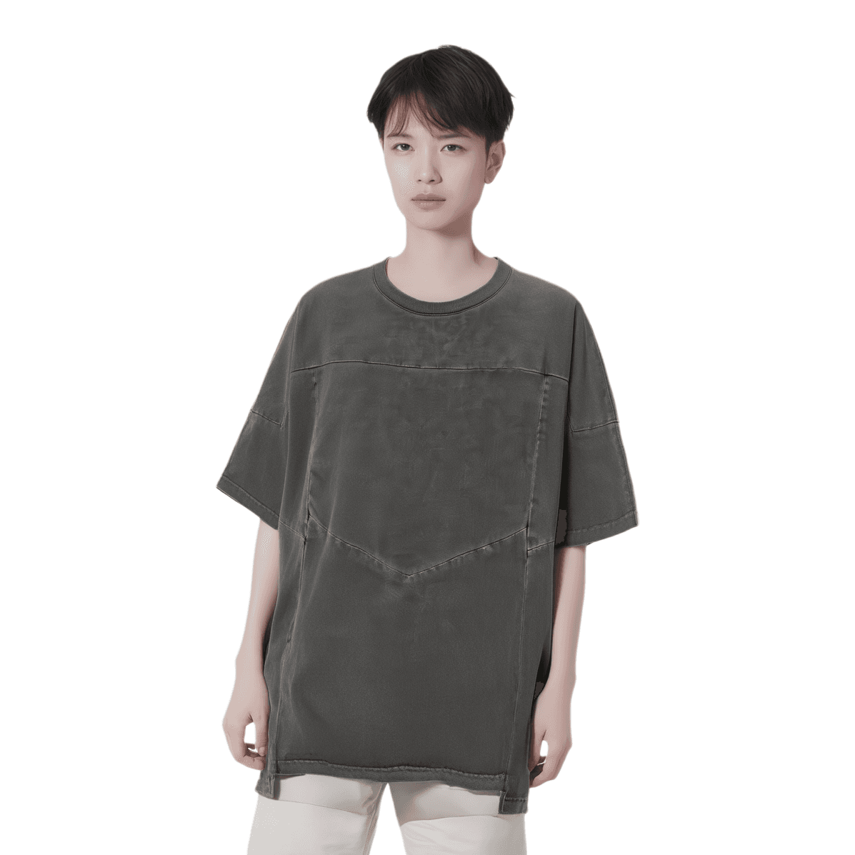 xVESSEL Deconstructed Patchwork Tee Black