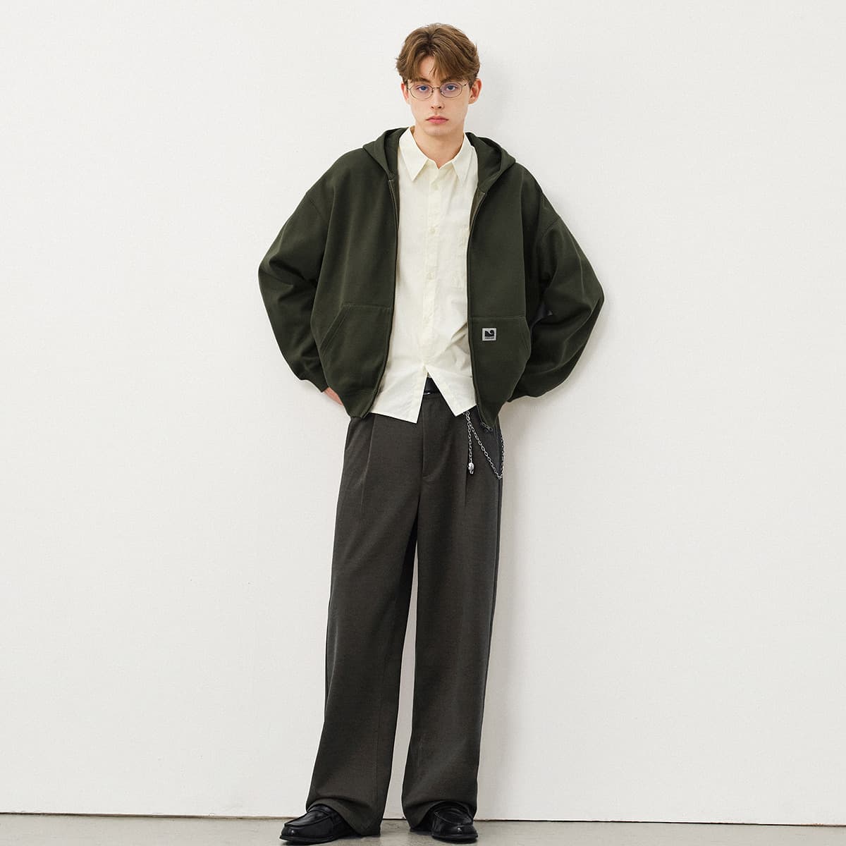 714STREET Basic Hoodie Fleece