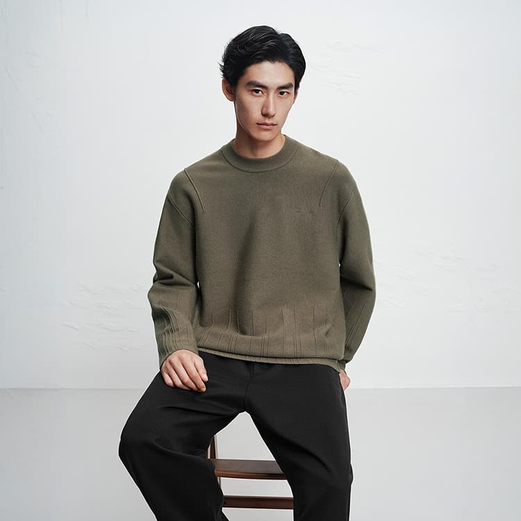 PEACEBIRD MEN Pullover Sweater