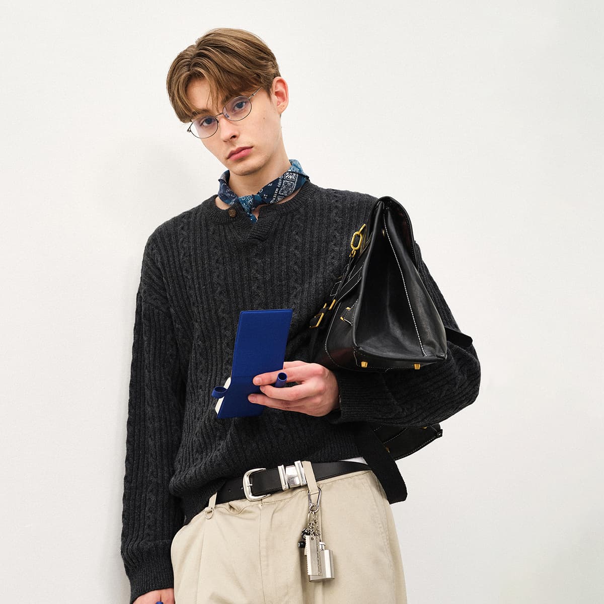 714STREET Henley Wool Sweater