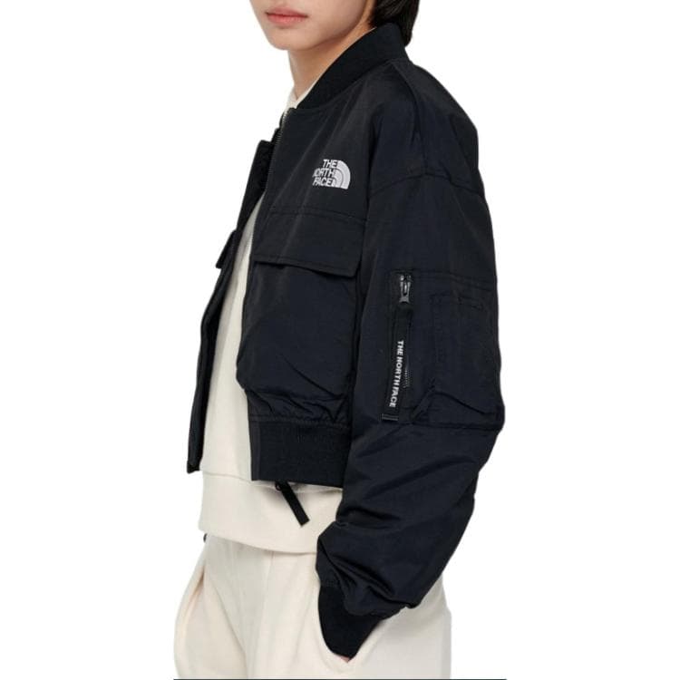 The North Face SS23 Colorblock Logo Print Jacket Black