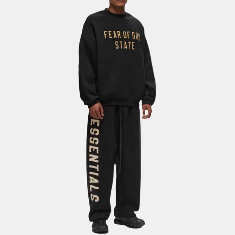 Fear of God Essentials Fleece Relaxed Sweatpant Obsidian Black