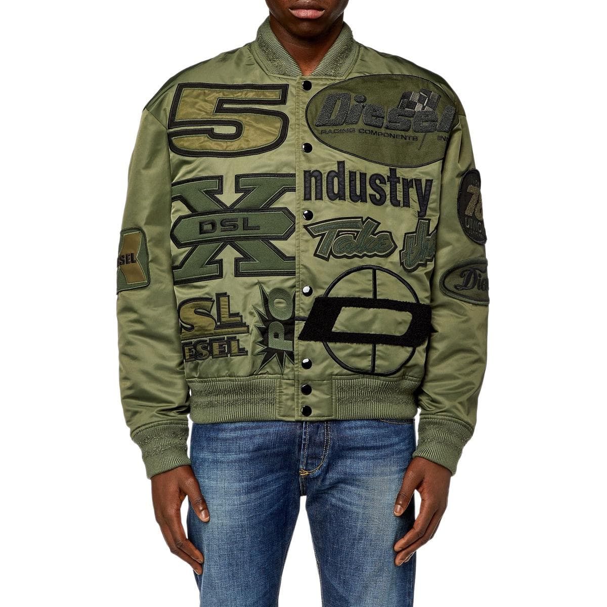 Diesel Bomber Jacket Military Green