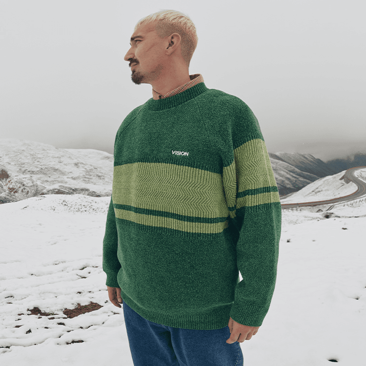 Vision Street Wear Striped Knit Sweater