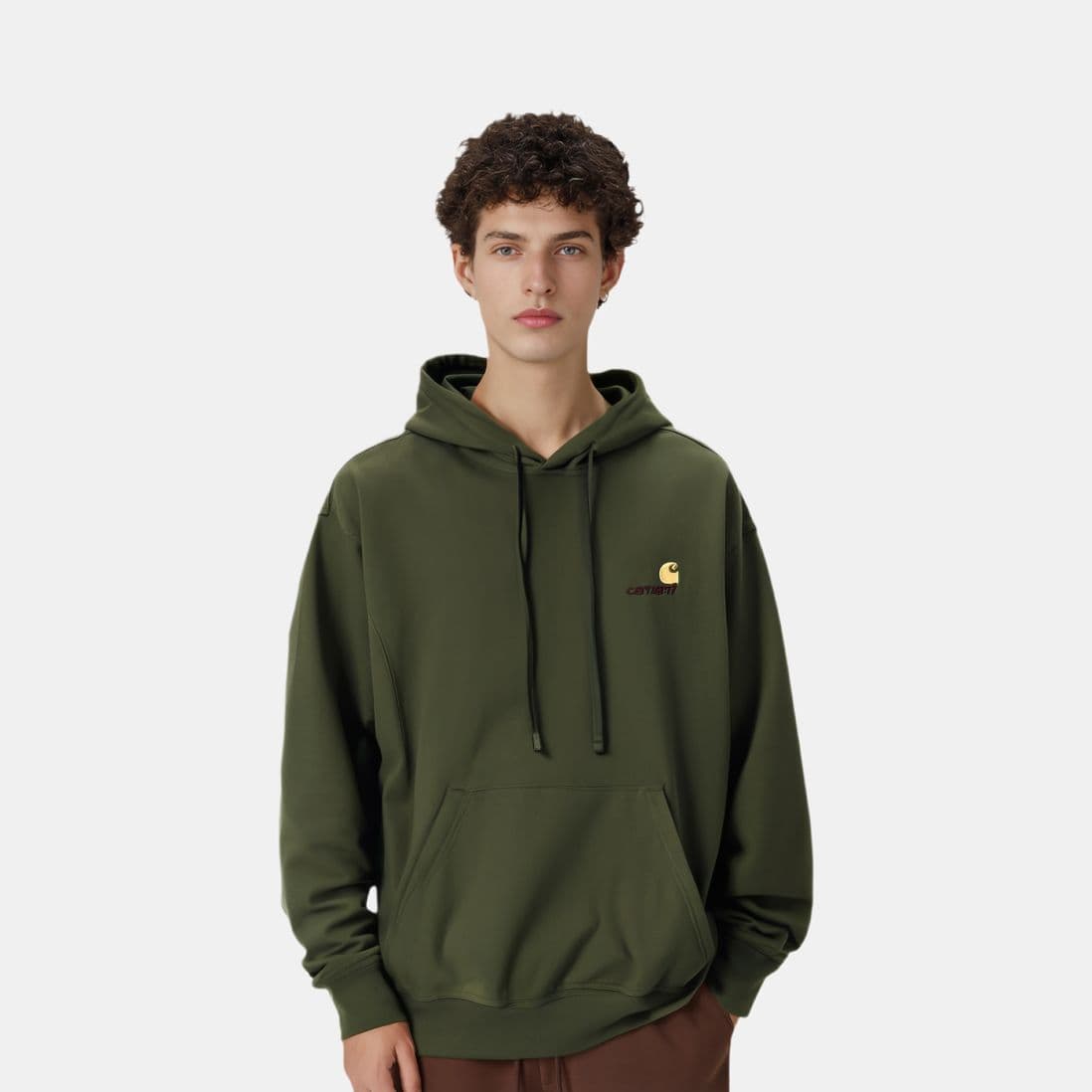 Carhartt WIP American Script FW24 Hoodie Green