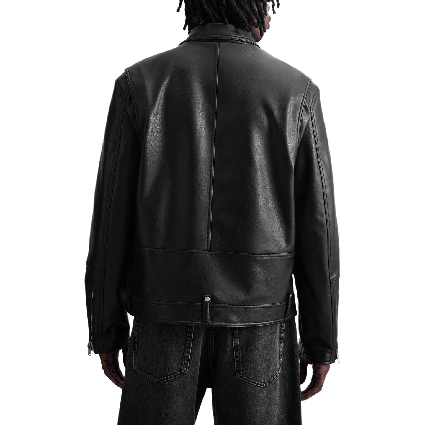 ZARA Asymmetric V-Collar Biker Jacket