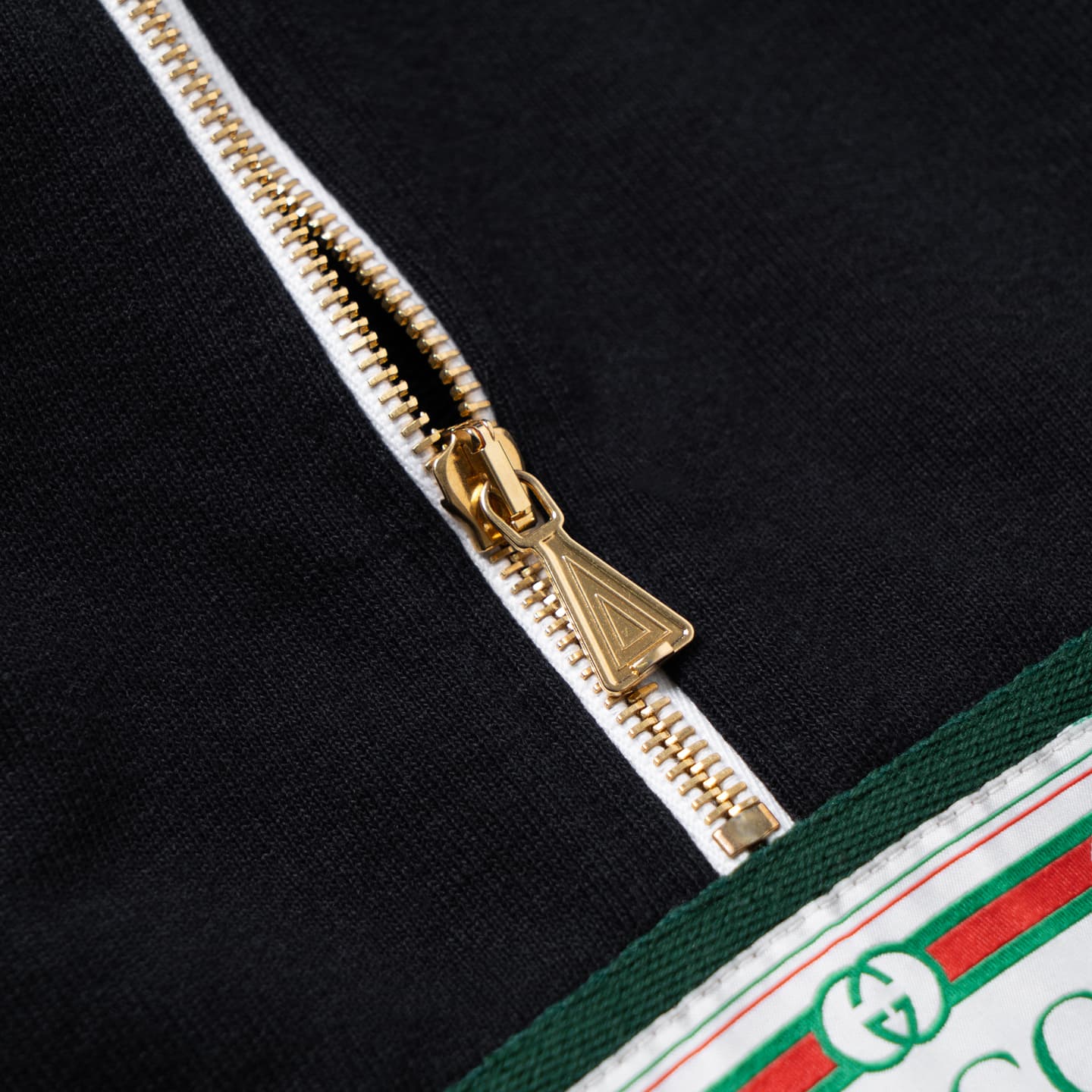 Gucci FW21 Half-Zip Hoodie Black
