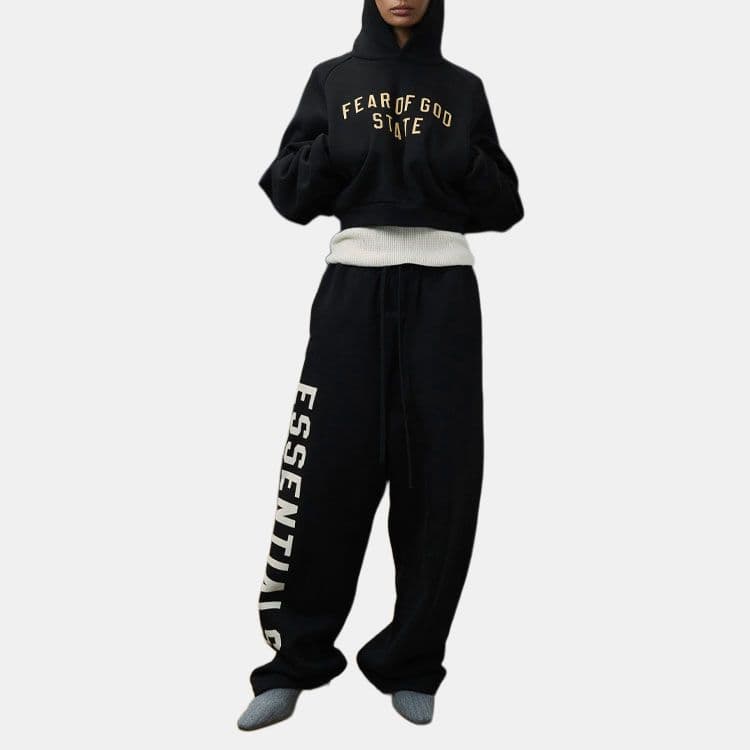 Fear of God Essentials Fleece Relaxed Sweatpant Obsidian Black