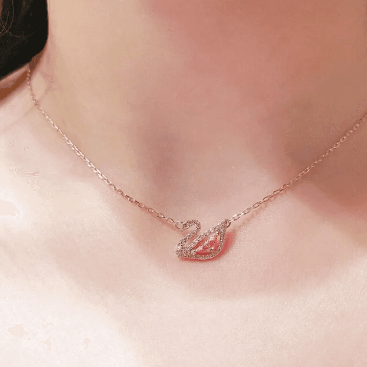Swarovski Pink Swan Set