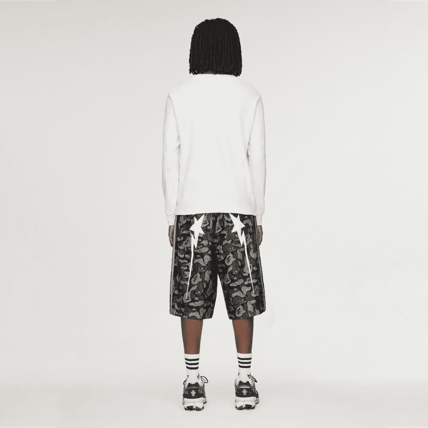 adidas originals BAPE SHARK DENIM JORTS
