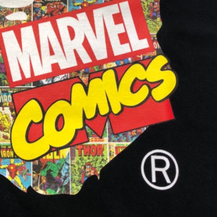 A BATHING APE x Marvel Bape Head T-Shirt Black