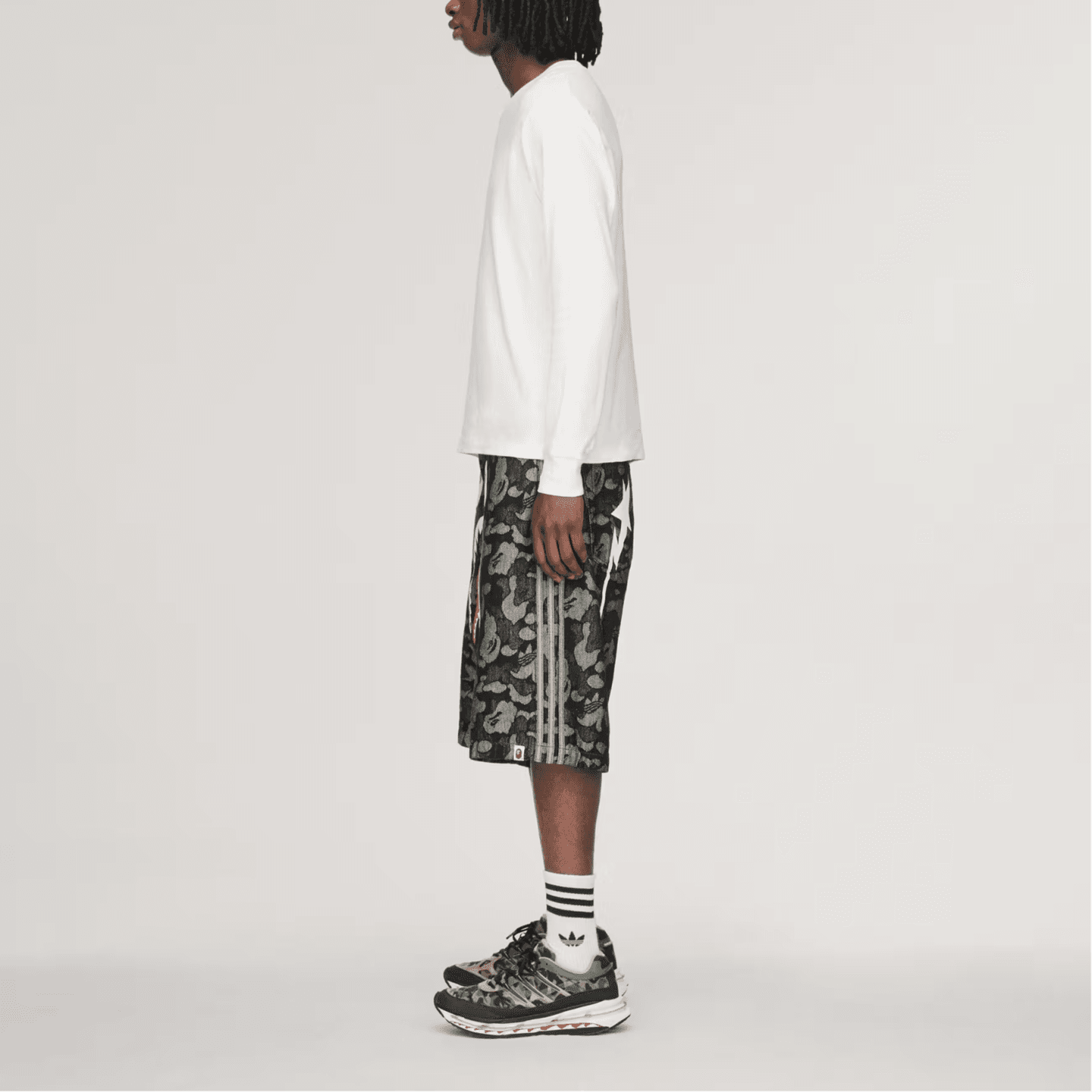 adidas originals BAPE SHARK DENIM JORTS