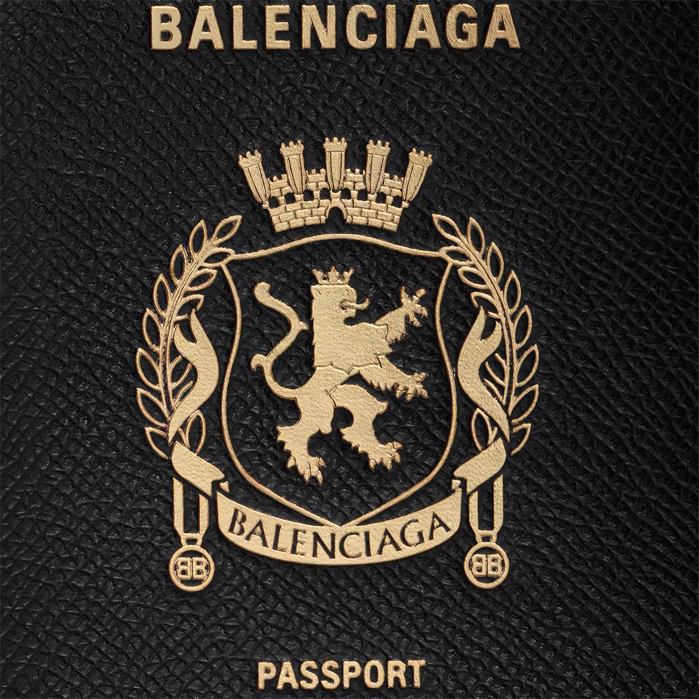 Balenciaga Passport Holder Black