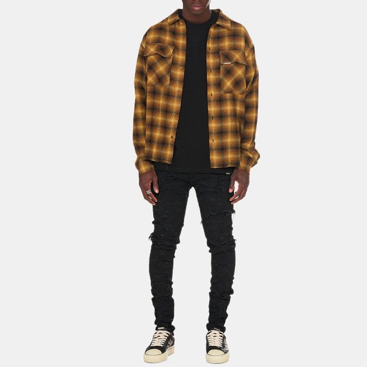 REPRESENT SS21 Vintage Distressed Jeans Black