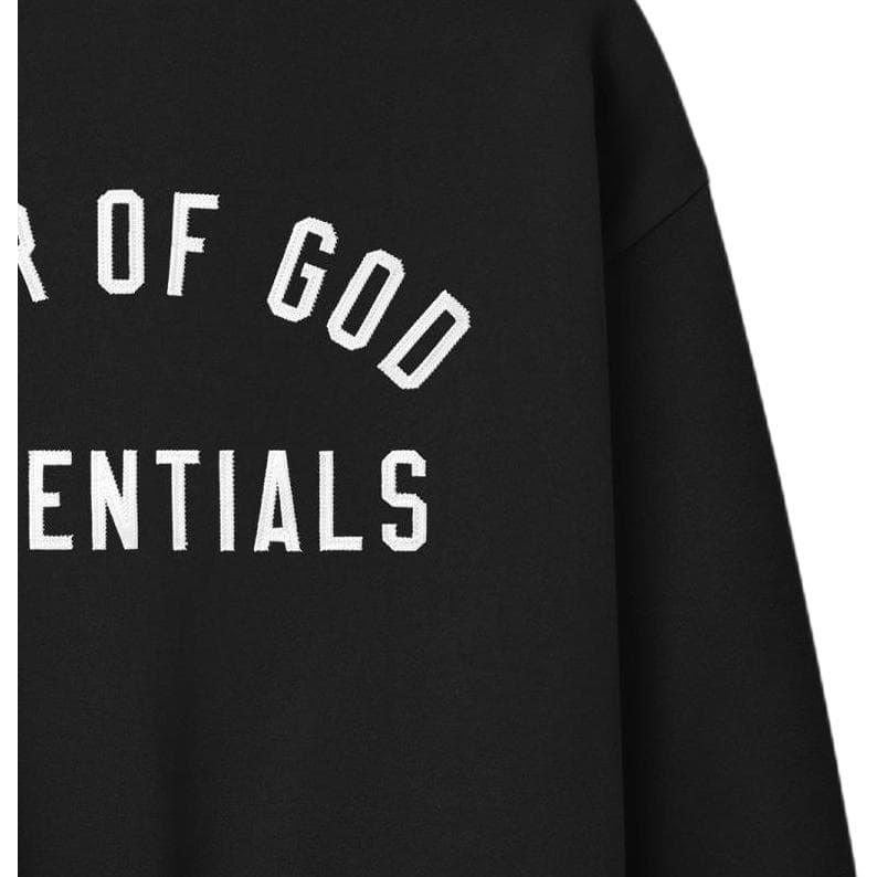 Essentials SS26 90'S CREWNECK SWEATSHIRT VINTAGE BLACK