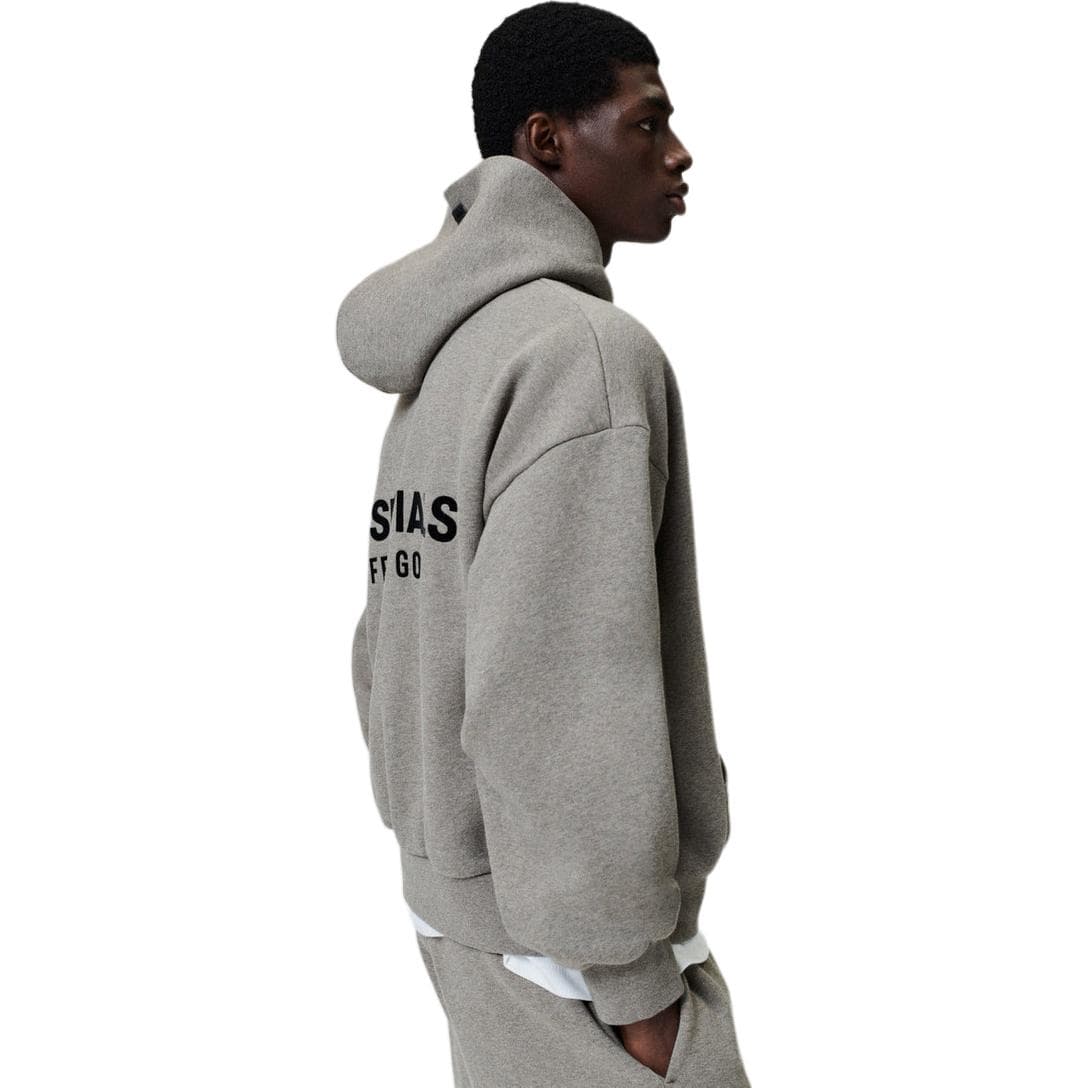 Essentials SS26 CLASSIC FIT FLEECE HOODIE HOMESTEAD HEATHER