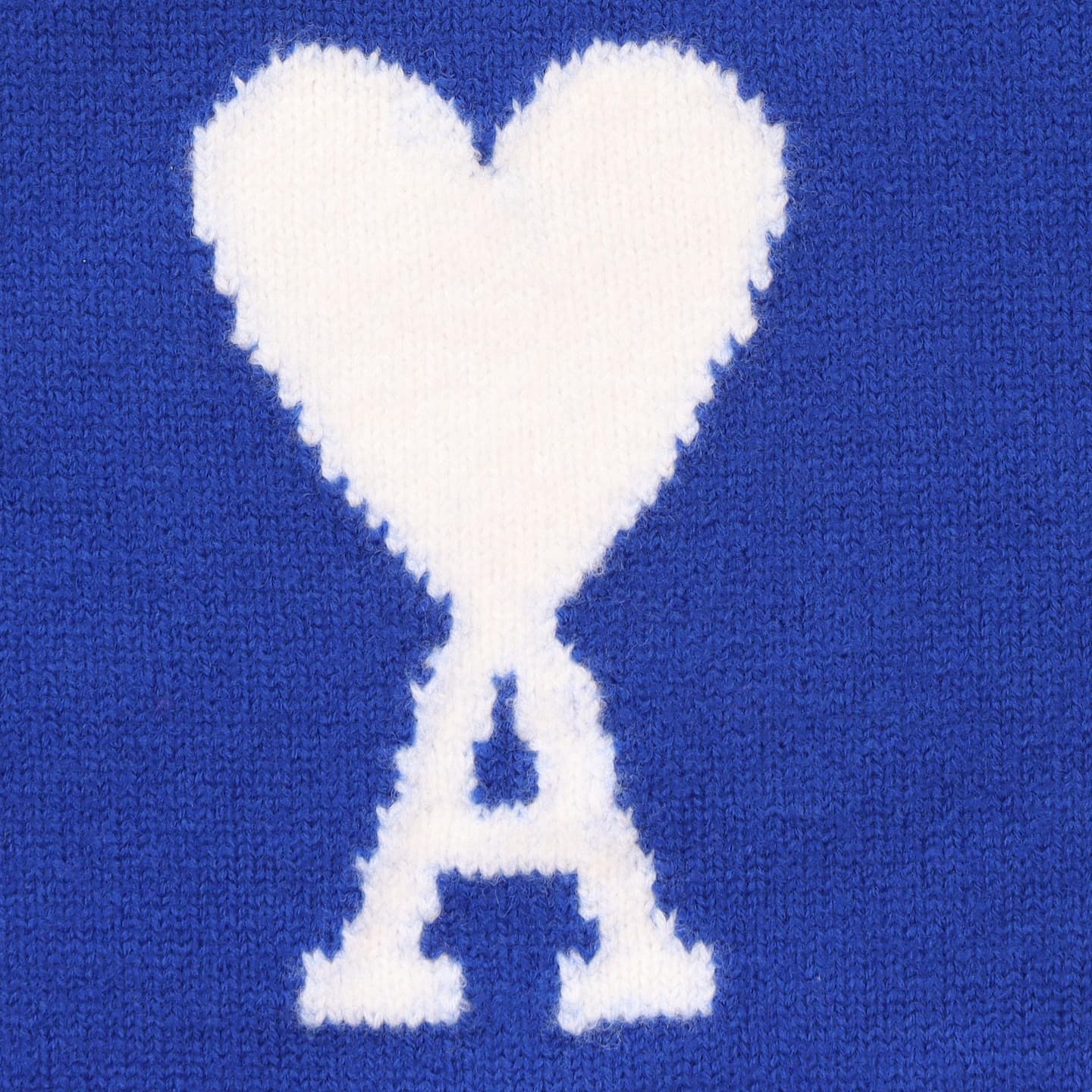 AMIPARIS FW21 Logo Knit Wool Sweater Blue