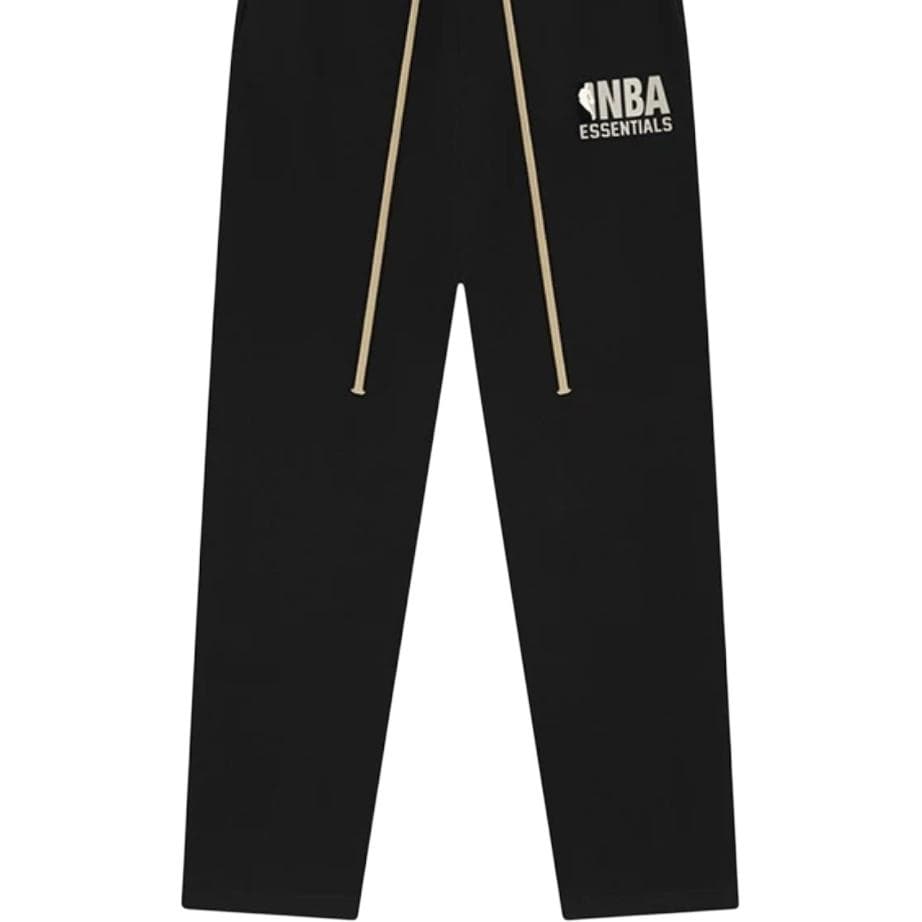 Fear of God Essentials x NBA SS25 Rubber Logo Knit Pants Black