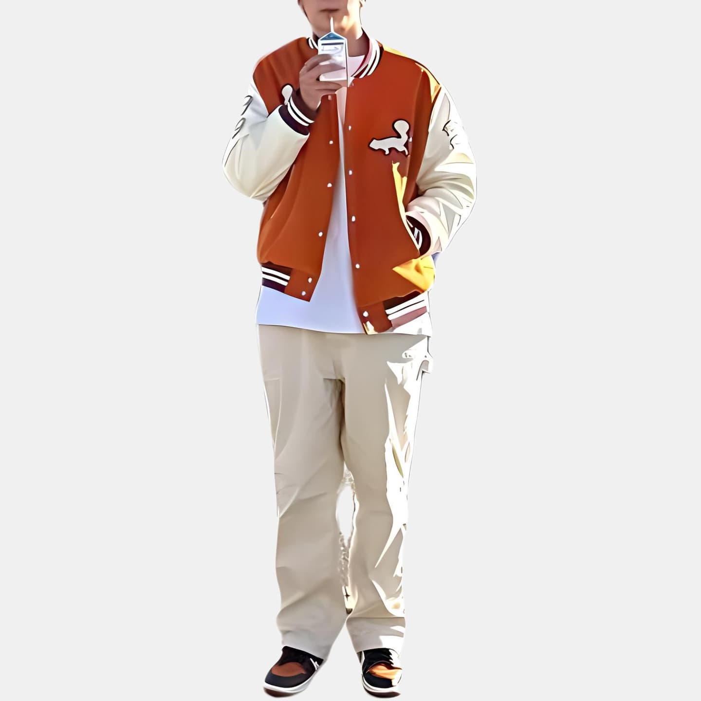 Vandy The Pink Baseball Jacket Orange