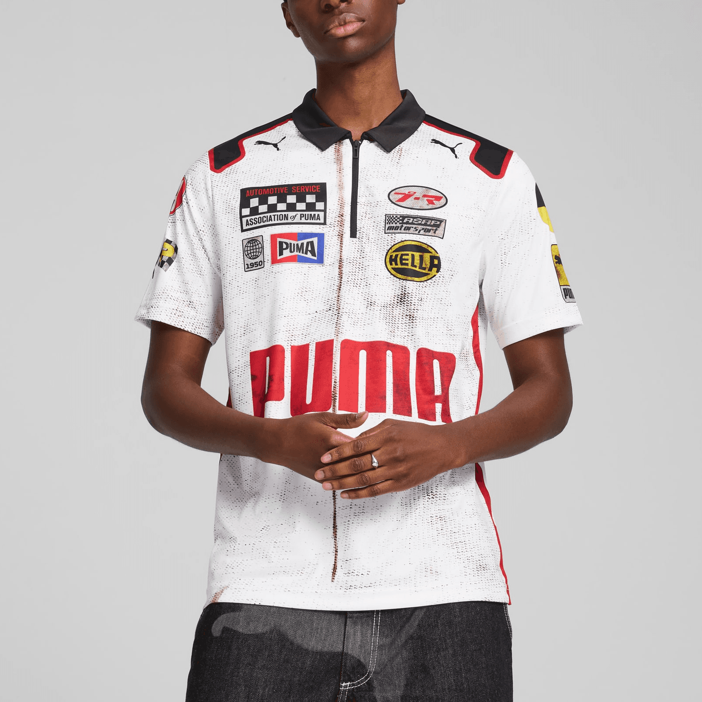 PUMA A$AP Rocky Team Zi Racing Polo White