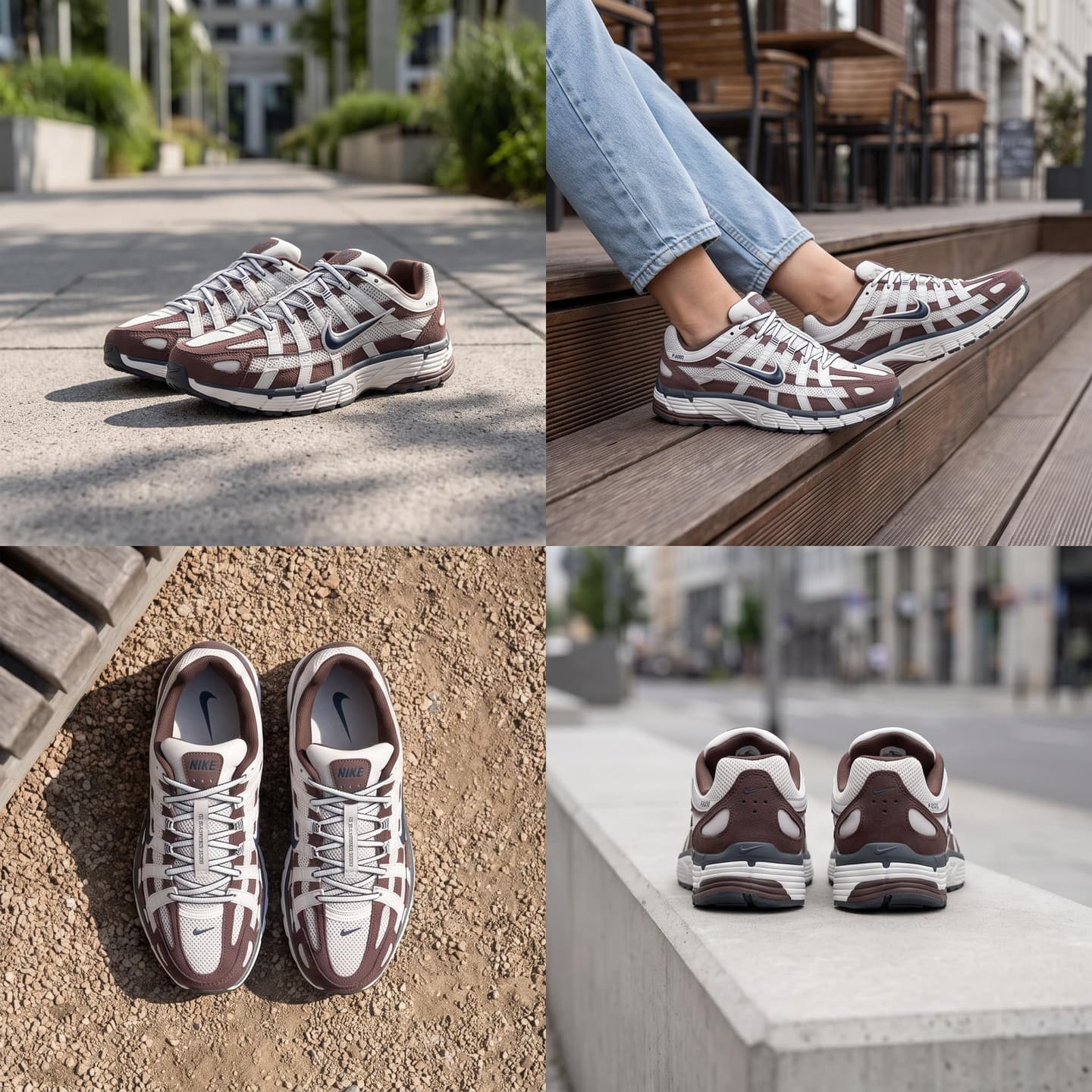 Nike P-6000 Brown White