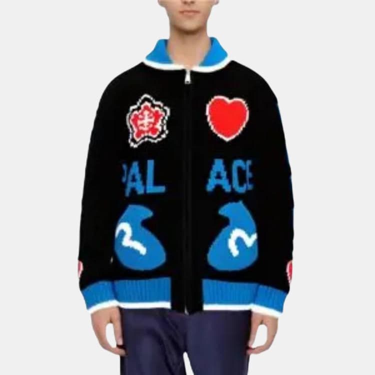 PALACE x EVISU Cowichan Knit Black