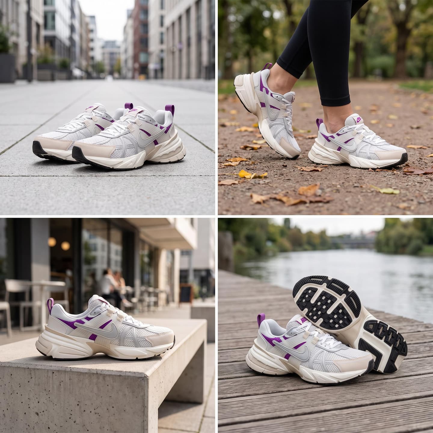 Nike V2K Run Silver White Purple