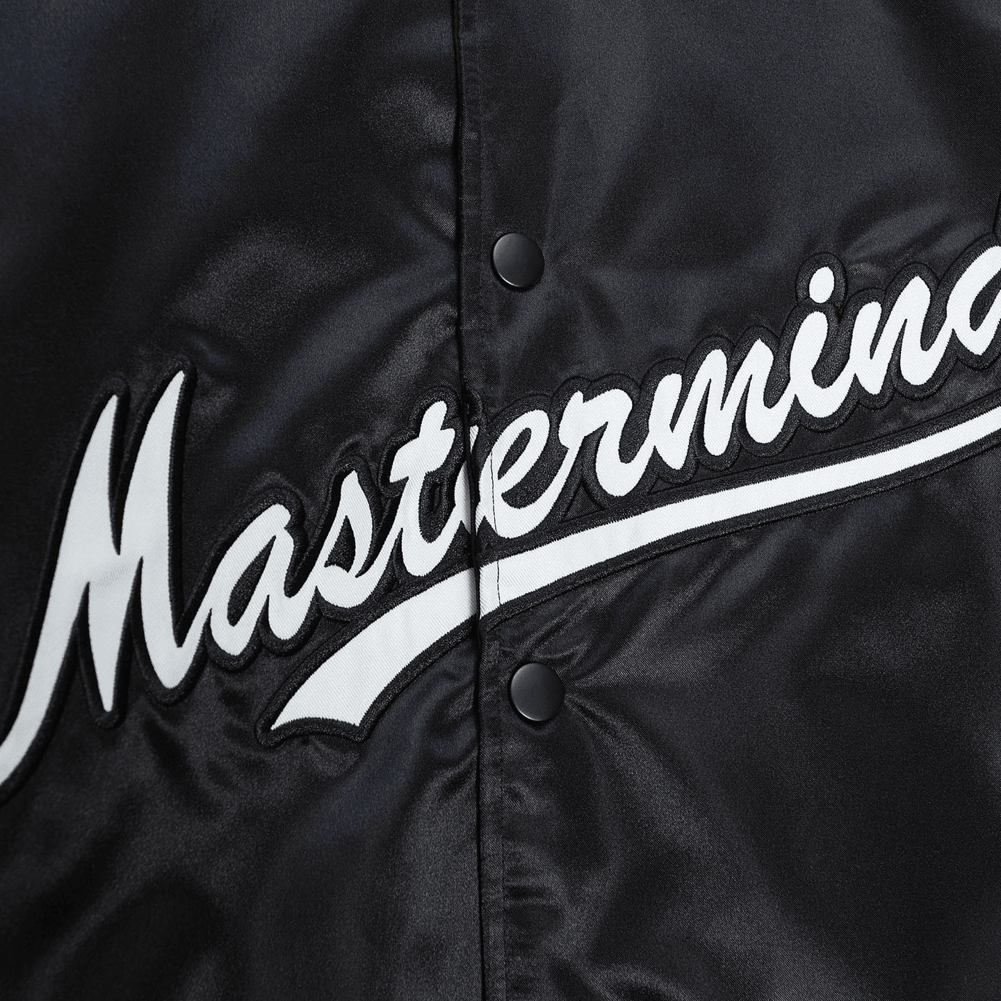 Mitchell & Ness x mastermind V-Neck Baseball Jersey Black