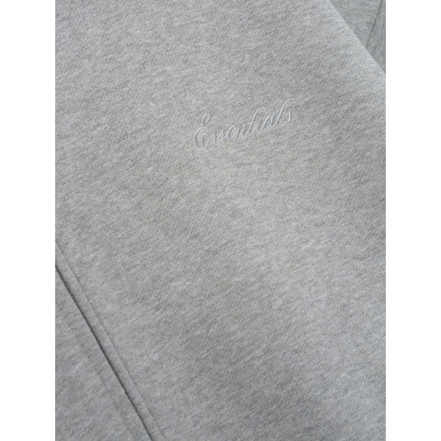 Essentials SS26 SIGNATURE CLASSIC FULL ZIP HOODIE CONCRETE HEATHERDARK