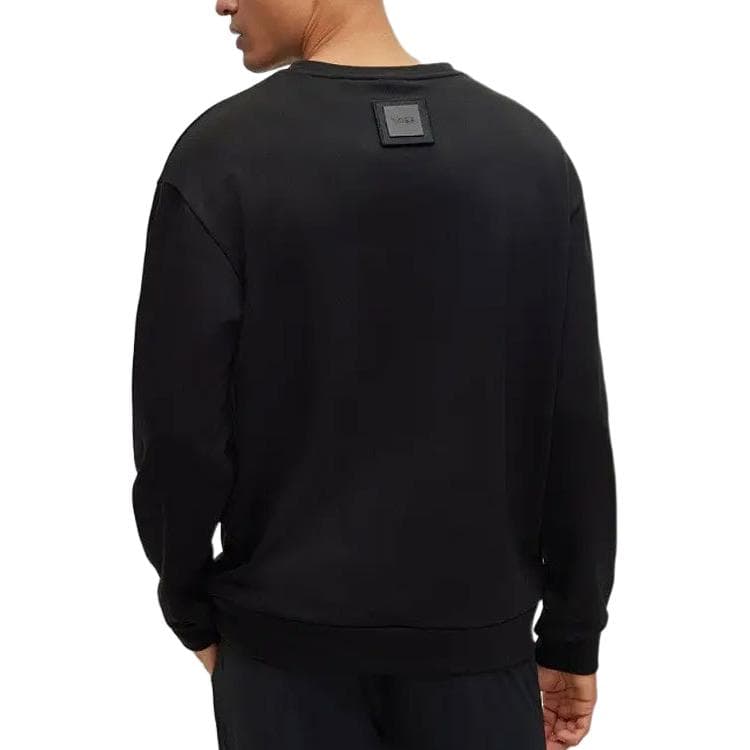 HUGO BOSS FW22 Logo Print Crewneck Sweatshirt Black