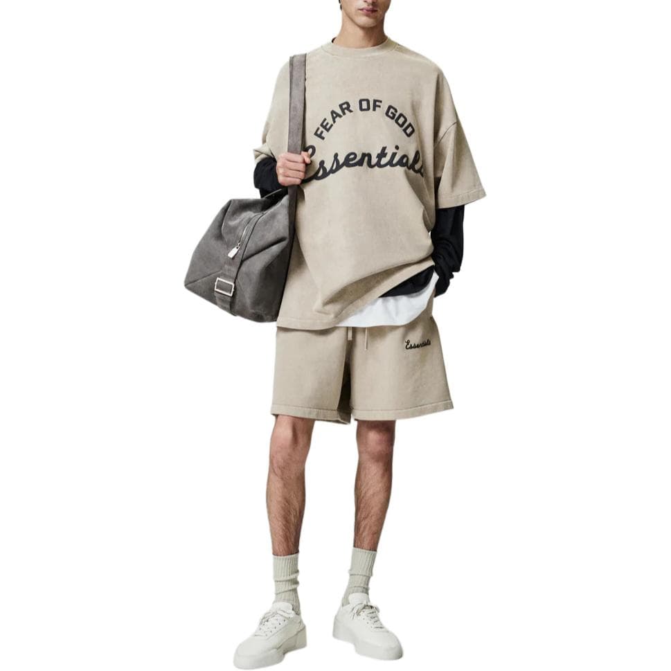 Essentials SS26 TRAINING 90'S SHORT SLEEVE TEE FADED DUNE T