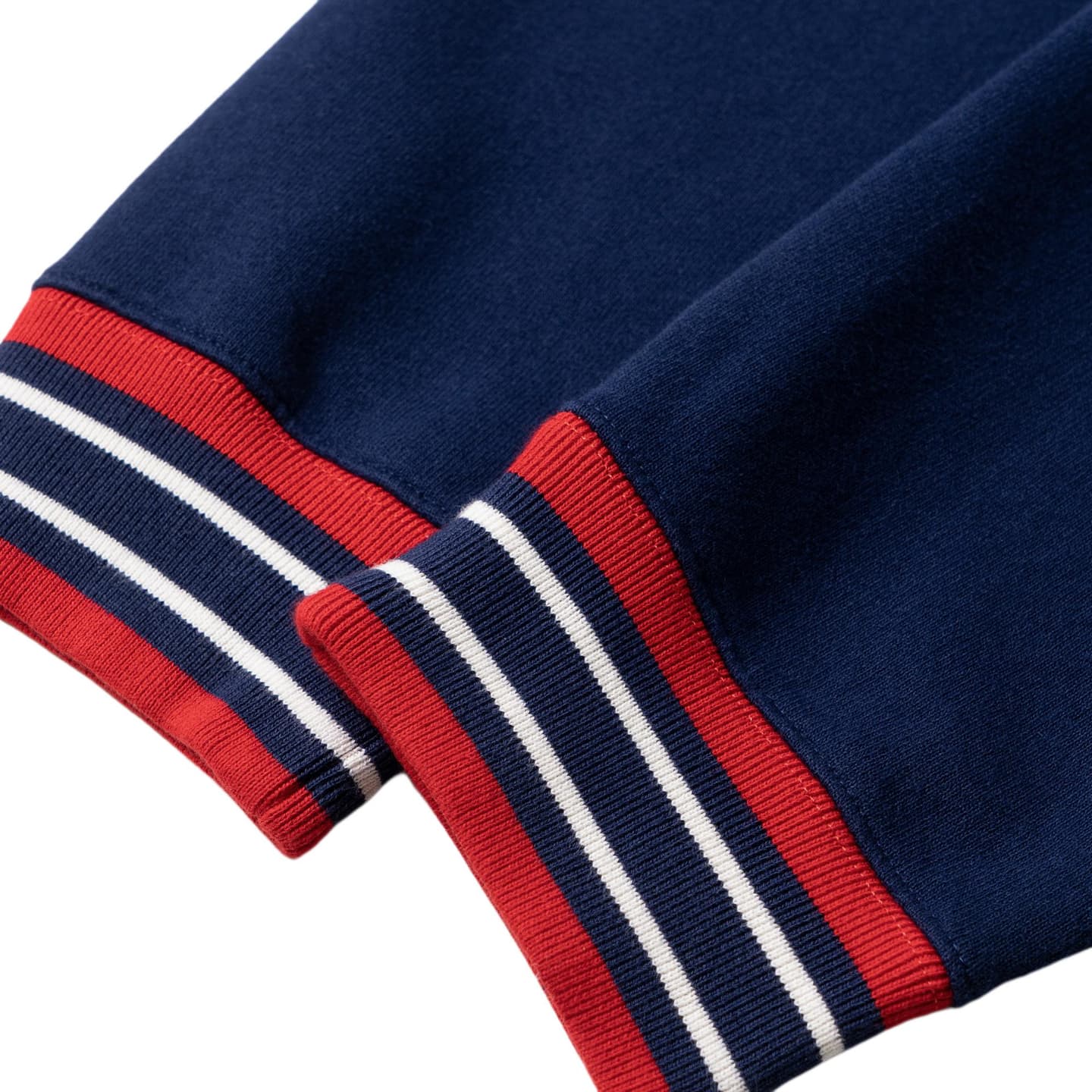 GUCCI SS23 Striped Lettering Sweatshirt Navy