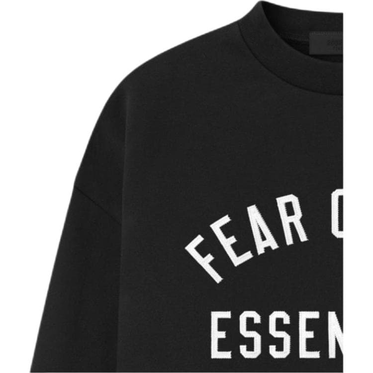 Essentials SS26 90'S CREWNECK SWEATSHIRT VINTAGE BLACK