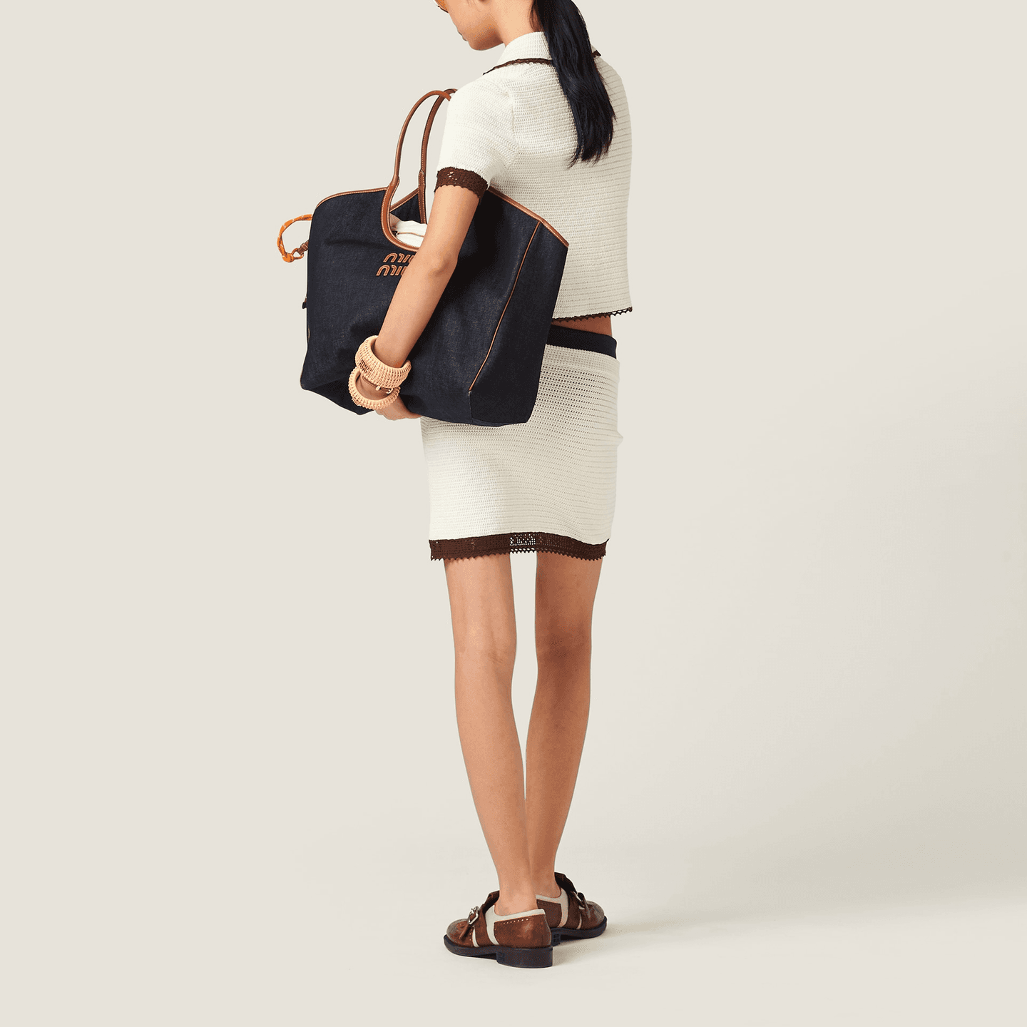 Miu Miu Polo Shirt Beige