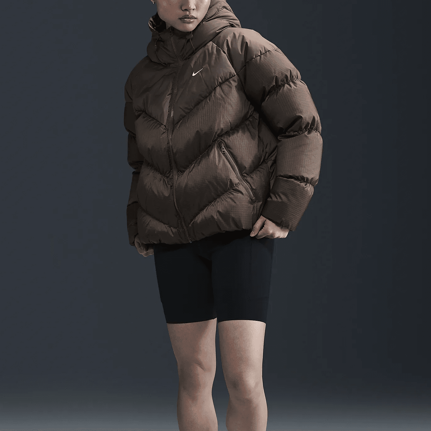 Nike Storm-FIT Windpuffer Mineral Grey/White