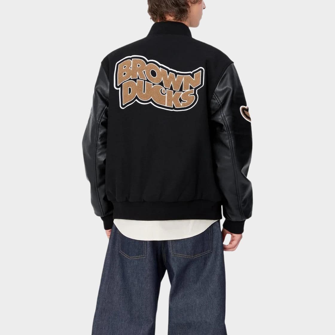 Carhartt WIP Button Patch Ribbed Jacket Black