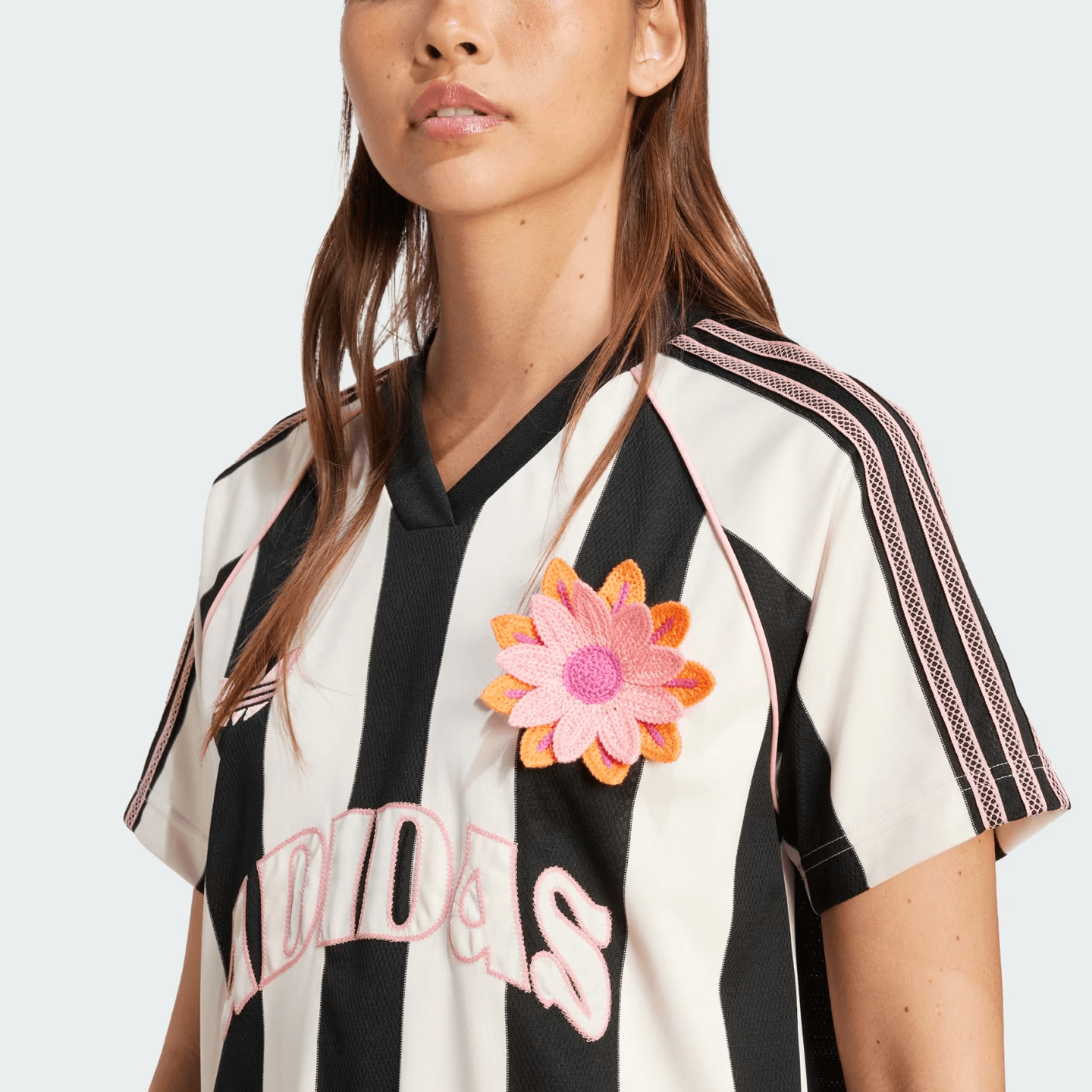 adidas V-Neck Loose Tee White