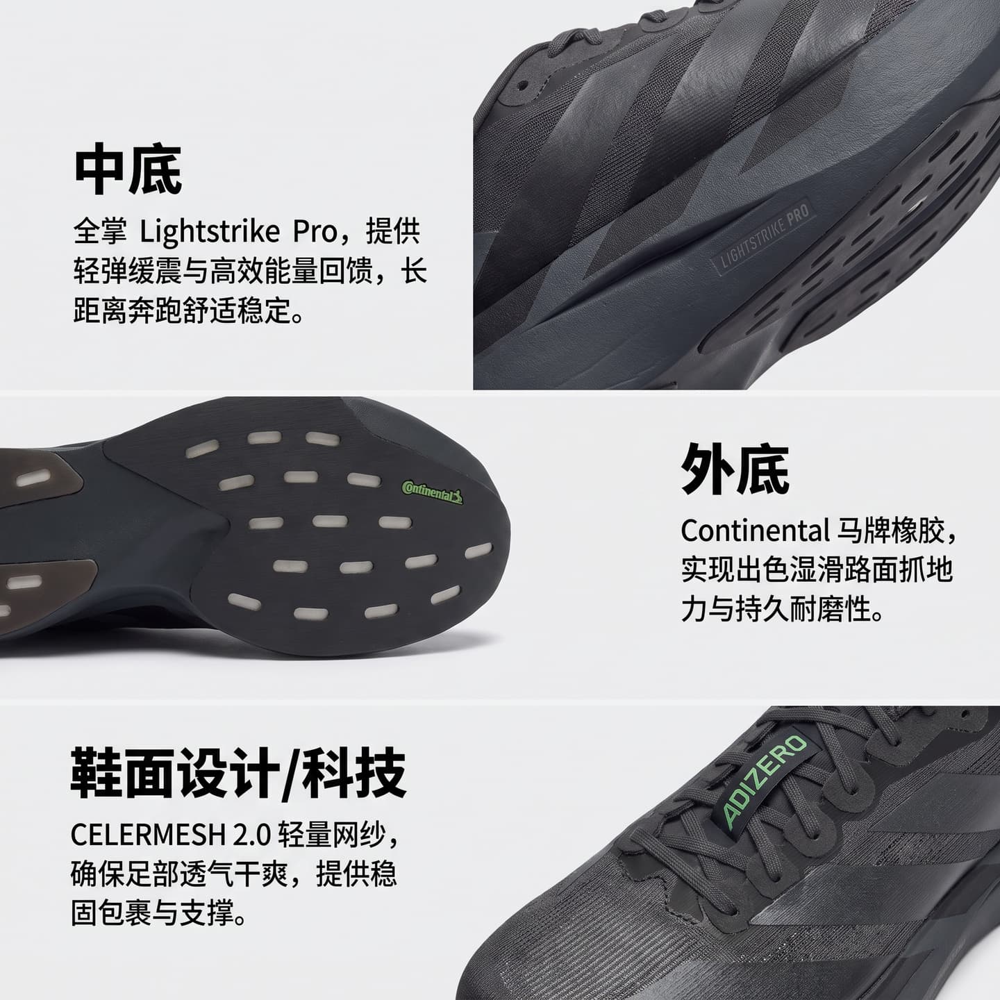 adidas Adizero Evo SL Black