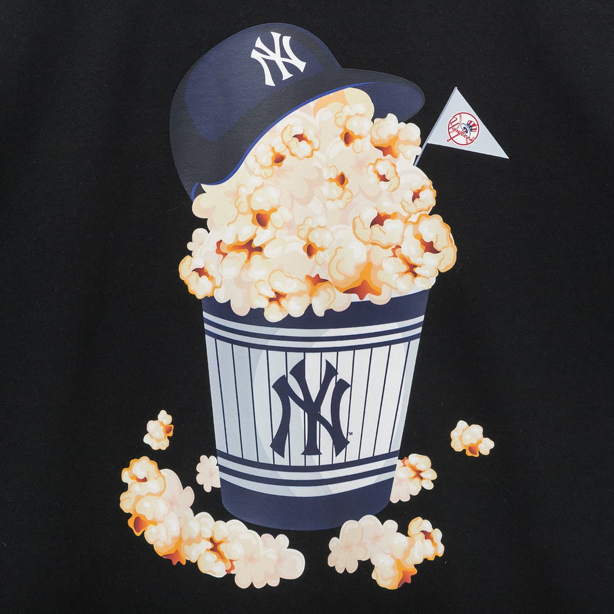 New Era x MLB Yankees Cartoon Tee Black