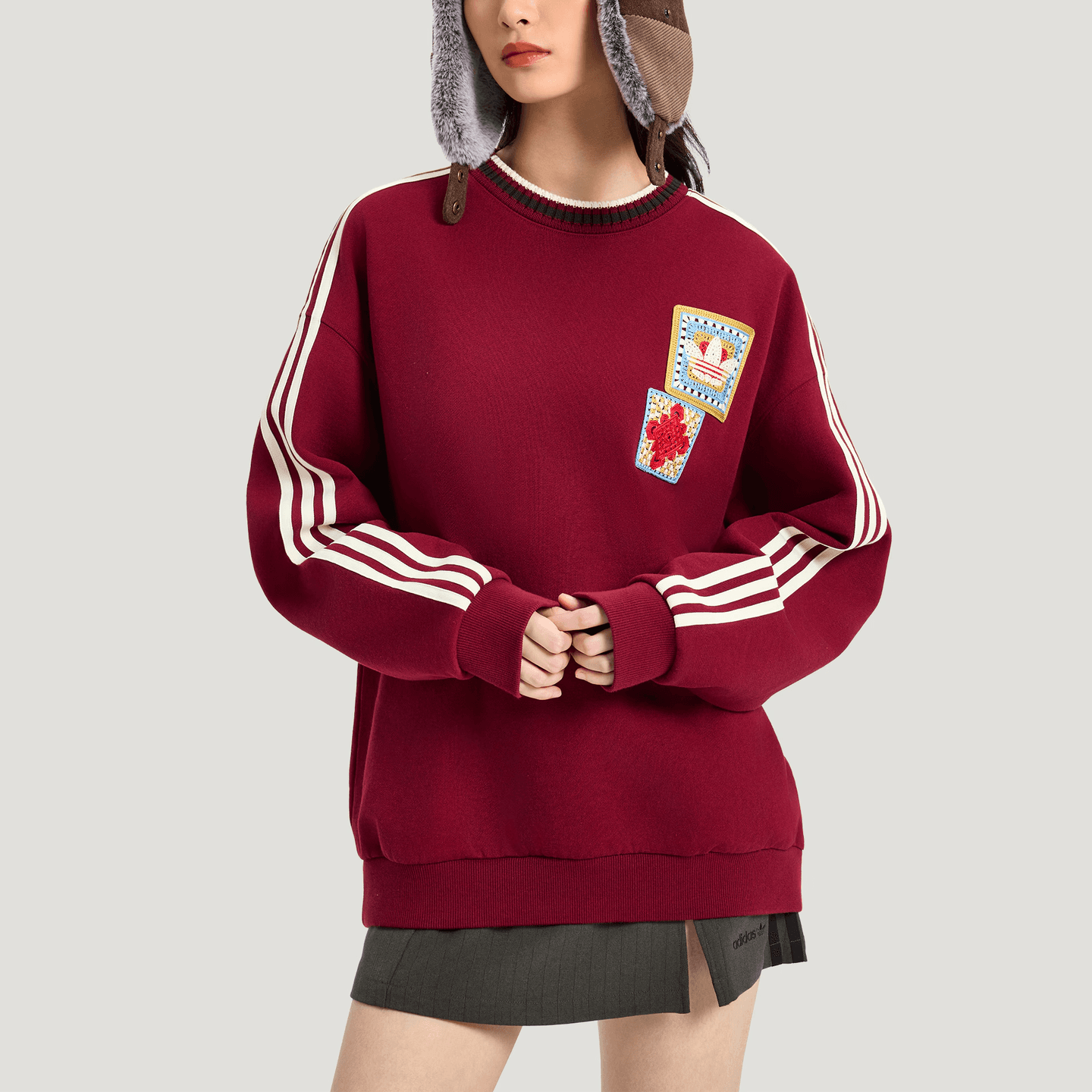 adidas Originals FW25 Crafted Crewneck Jumper